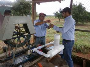 Chlorinator installation at Isla Grande