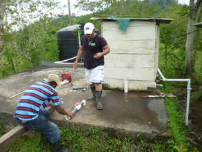 Los Chiles chlorinator installation