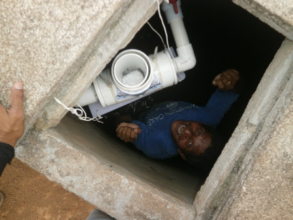 Teofilo helping install the new CTI-8 system