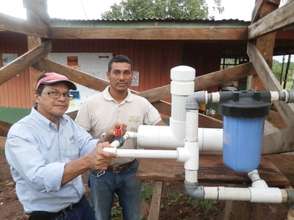 Chlorinator installation at Melchor