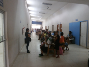 a typical day showing the traffic of the hospital