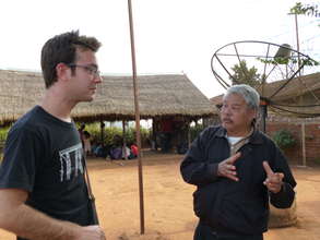 Project Manager Tom Rosen w/ Camp Headman Sai Leng