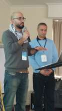 Nassar and Jamal from MoLG presenting at RightsCon