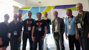 RightsCon: our "Mapping Palestine" team!