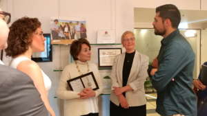 Rep. Eshoo chatted with us after receiving award