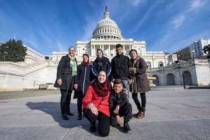 Our team visits Capitol Hill before the briefing!