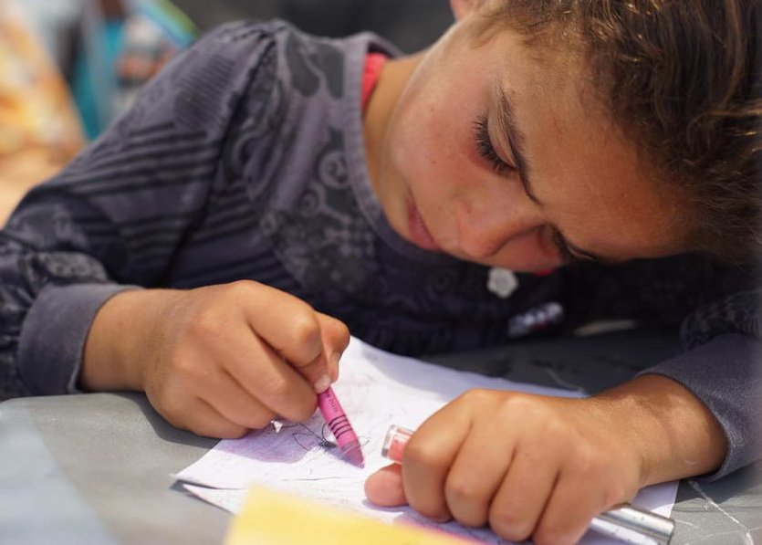 Writing down what Peace means in Susiya