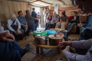 A delicious lunch made by the women of Susiya