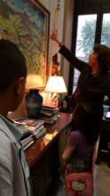 Senator Feinstein in a quiet moment in her office