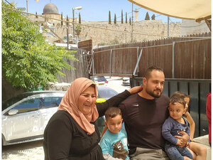 Old City (background) seen from the Sumarin home