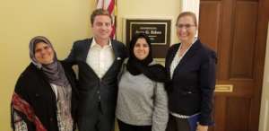 Majd, her Mom, &  me w Rep. Eshoo's chief of staff