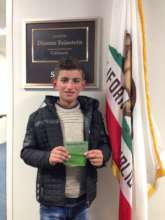 Ahmed at Senator Feinstein's Office