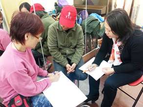 learning and sharing with each other