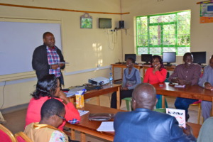 Ambassador Wambura at the LRC