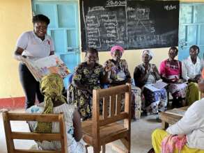 Librarian Esther with Moms