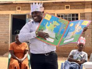 Teacher Lawrence Celebrating WRAD with learners
