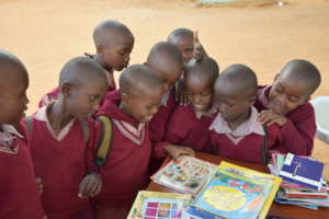 Students Choosing Books