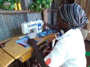 Sewing at their Homesteads