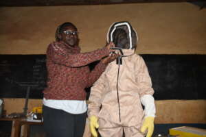 Learning about beekeeping and the equipment