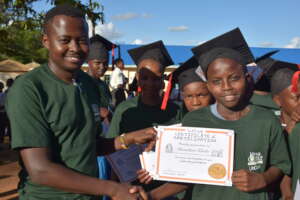 Brian Mattel with Students