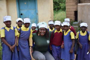 Librarian Esther Celebrates with Students