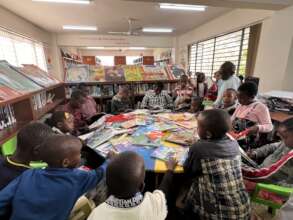 Flocking to the Library During School Break!