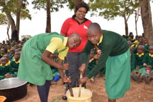 Teaching Health Club Students to Make Soap