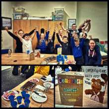 Kids throw surprise party for their guitar teacher