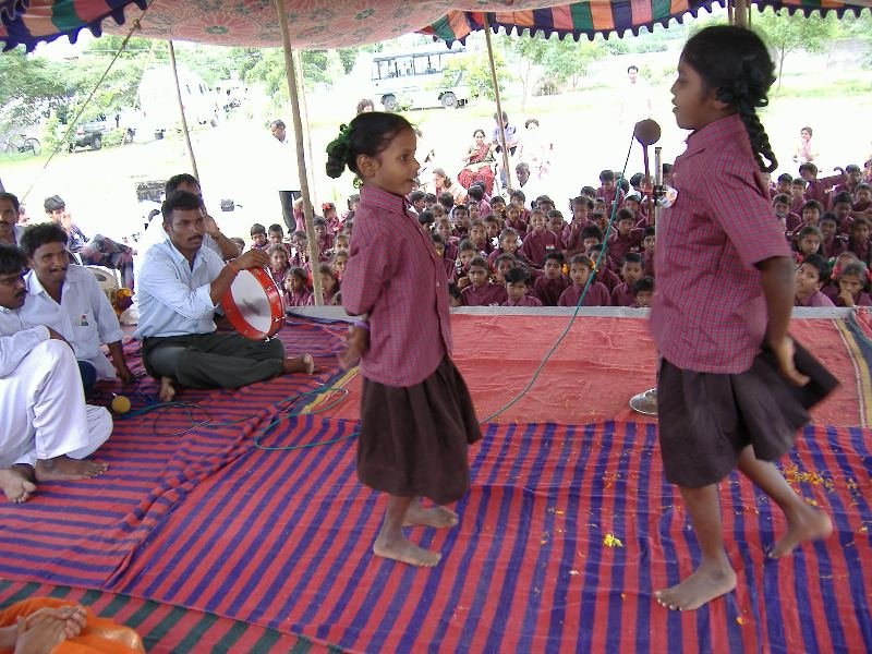 Children are performing Cultural Activities