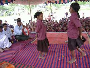 Children are performing Cultural Activities