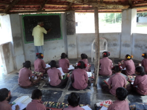 Children in class room