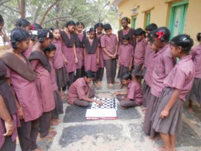 Playing and watching chess game