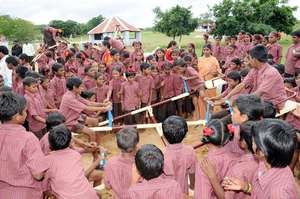 Children in sports and games event