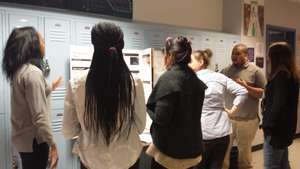 Seniors presenting their Government projects