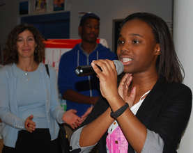 One student sang acapella  for all the guests.