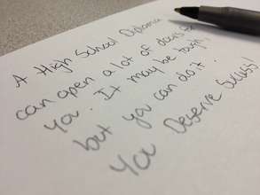Send a Message of Hope to our students today!
