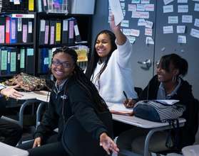 BSA students participating in test prep