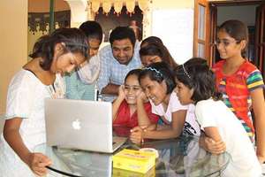 Admiring the new lap-top..!