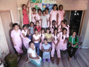 Group photo of the Boarding Home girls