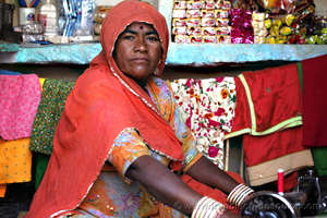 Jasu with her little shop
