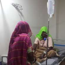 Sua Devi in hospital after her operation