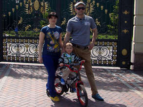 A dream team: 4-year-old Misha with his new family