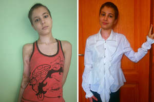 Vita post-hospital in July & before school in Sept