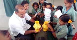 Children interacting with Education Officer, Kolar