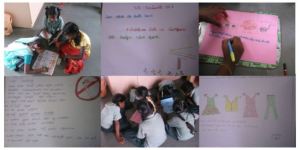 Children doing Poster Activity
