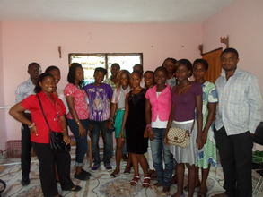 UB Agriculture students after meeting with Sara