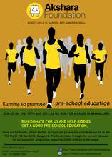 TCS W10K Run 2013 Akshara Appeal Poster