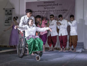 Our Blind Students Dancing!
