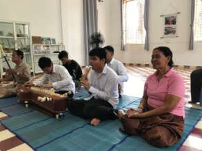 Accompanying Classical Dance class