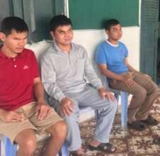 Some of our Blind Students in a meeting